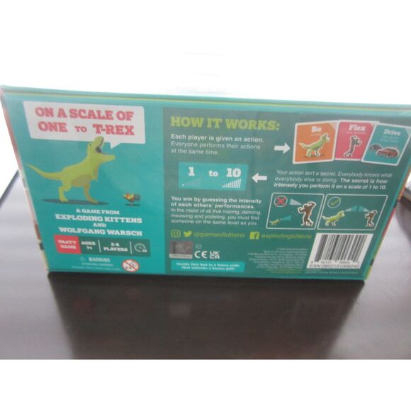 NEW IN PACKAGING " ON A SCALE OF ONE TO T-REK " GAME BY EXPLODING KITTENS - Picture 2 of 2